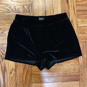 LIKE NEW ✨ Black Express Velvet Shorts